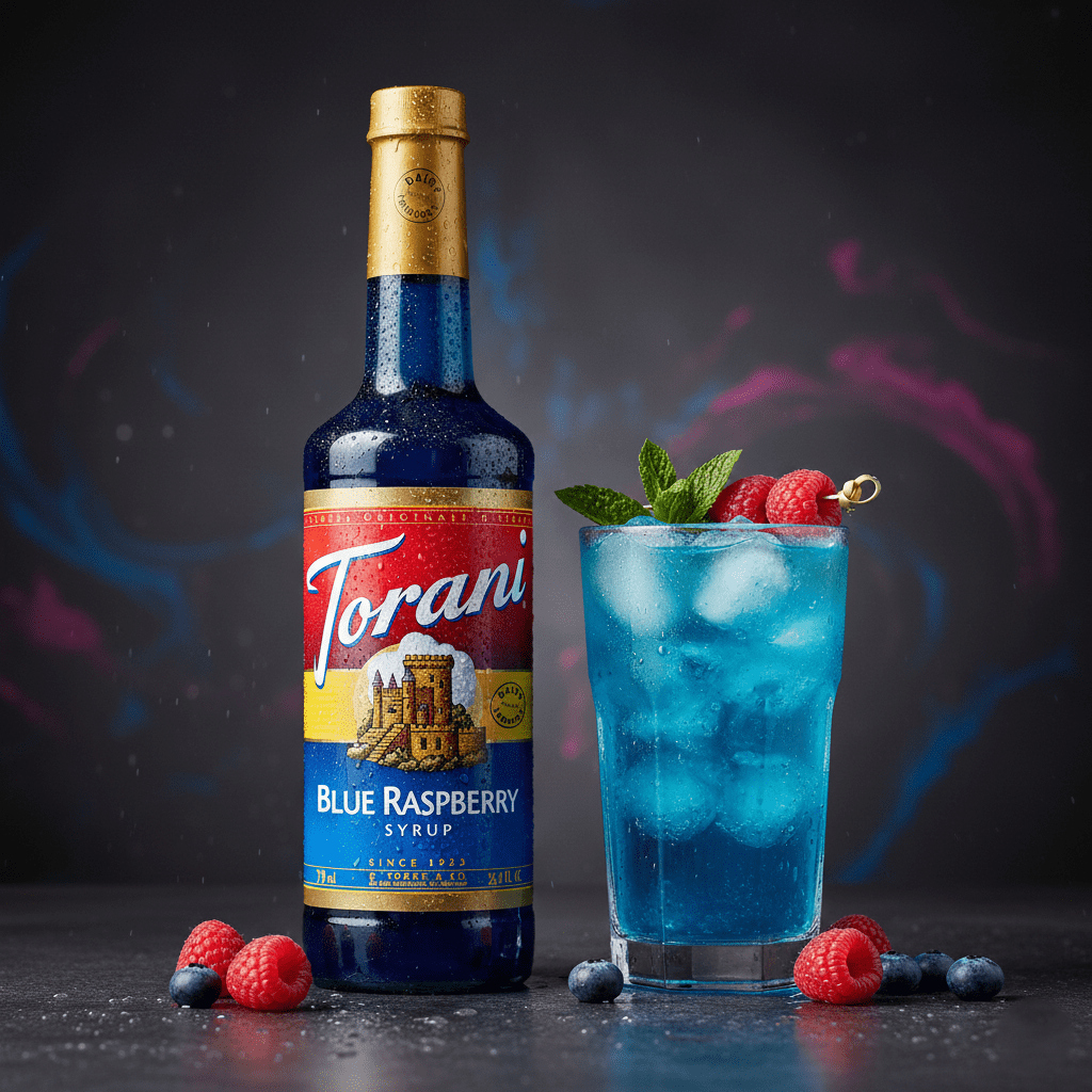 Torani Blue Raspberry Dairy Friendly Syrup cs 12/750 ml