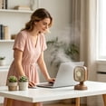 thumbnail image 6 of AuroraX Desk Fans Personal Cooling USB Charging Mini Cooler Lightweight Strong Airflow Adjustable Speeds Quiet Brown Office Table Fan, 6 of 6