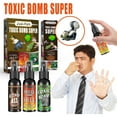 Qesai 3PCS Fart Spray Combo Pack Stinky Ass ,Toxic Bomb and Smell