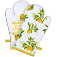 thumbnail image 5 of AMOUR INFINI 2 Kitchen Towels, 2 Pot Holders and Oven Mitt Heat Resistant Washable Cotton Citrus Splash 5 Pack Kitchen Set for Cooking,Baking,Grilling | Thanksgiving Christmas Fall Festive Gift Set, 5 of 6