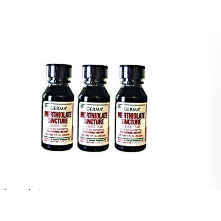 MERTHIOLATE TINCTURE 1oz FIRST AID ANTISEPTIC QTY-3 by Merthiolate