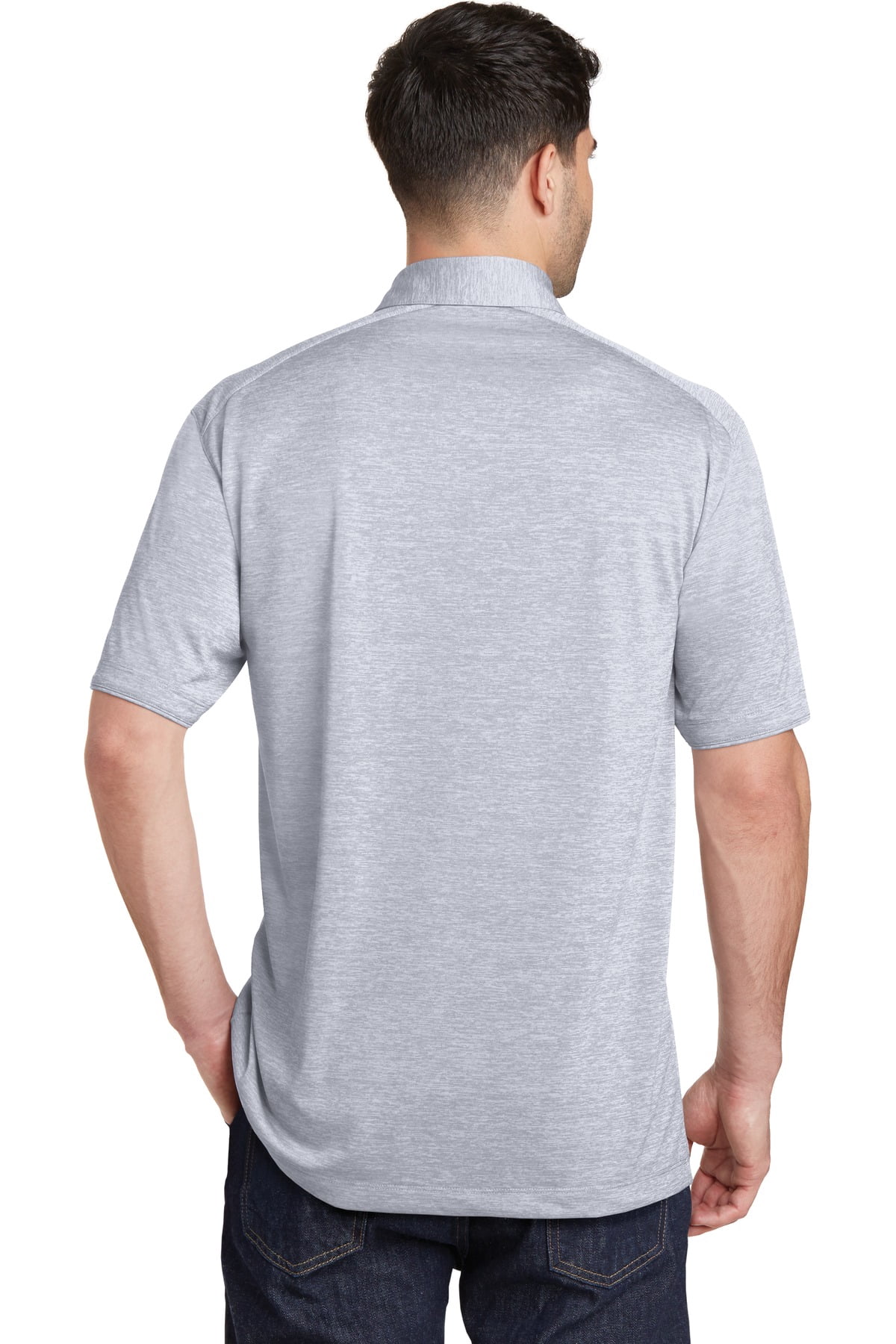 port authority digi heather performance polo