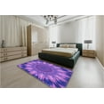 thumbnail image 5 of Ahgly Company Machine Washable Indoor Rectangle Transitional ly Purple Area Rugs, 3' x 5', 5 of 7