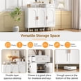 thumbnail image 6 of Historyli Go5H Shoe locker, Farmhouse Wooden Shoe Storage Organizer locker With Doors, Drawer, Top Shelf, Flood Standing Organizer With Built In Adjustable Shelves,For Bedroom Hallway, 6 of 9