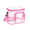 thumbnail image 3 of Wodellrrea Clear Insulated Lunch Bag with Shoulder Strap | Waterproof Transparent Cooler Bag with Double Zippers | Reusable Lunch Box Large Tote Bag for Shopping, Picnic, Work, School, 3 of 4