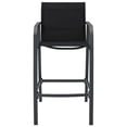 thumbnail image 2 of vidaXL Chaises de Bar de Jardin 4 Pcs Noir Textilène, 2 of 5