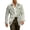 Light Green, variant on Safari Jacket for Men Belted Long Sleeve Button down Shirt Jacket Striped Midi Length Coat with Pockets Light Green XXXL