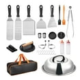 thumbnail image 2 of Stainless Steel Griddle Tool Set, 28 PCS with Spatula, Burger Press, Scraper & Squeegee for Flat Top Grill BBQ Cooking, 2 of 10