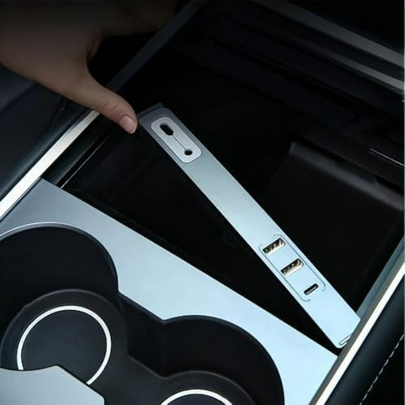 Car USB Hub Charger for Tesla Model Y 2021-2024 and Model 3 2021-2023,Fast Charging,Center Console Multiport Phone Charger Docking Station Adapter Accessories(Not Fit Model 3 2024)$$