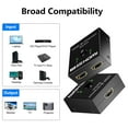 thumbnail image 2 of 3D Hdmi Switch Splitter, 2 Port Bi-directional Manual Switcher With Efficient Transmission And Audio Video Synchronization, 2 of 5