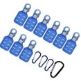 thumbnail image 4 of 9 protectores de anzuelos para calamar, fundas para señuelos de pesca con 4 mosquetones, duraderos. L azul, 4 of 8