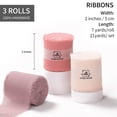 thumbnail image 3 of Juego de 3 rollos de cinta decorativa Doris Home, 5 cm x 6,4 m, color rosa, 3 of 6