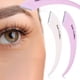 thumbnail image 3 of Recortadores de Cejas, Maquinilla de Afeitar Facial, Dispositivos de Reparación de Cejas con Cubierta, Maquinilla de Afeitar Portátil para Cara, - Púrpura Blanco Púrpura Salvador Recortadora de cejas, 3 of 8