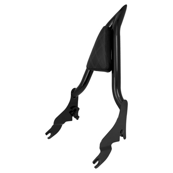 16'' Detachable Rear Passenger Backrest Sissy Bar w/ diamond pad Fit For Harley
