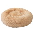 thumbnail image 2 of SugarBloom Plush Deep Sleep Pet Bed, Comfortable Elastic Kennel for Dogs Cats, Soft Cuddler Litter Sleeping Bed with Removable Washable Cover,Beige L, 2 of 3