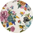 thumbnail image 2 of Rugs.com Blossom Collection Rug – 10 Ft Round Ivory Medium Rug Perfect For Kitchens, Dining Rooms, 2 of 8