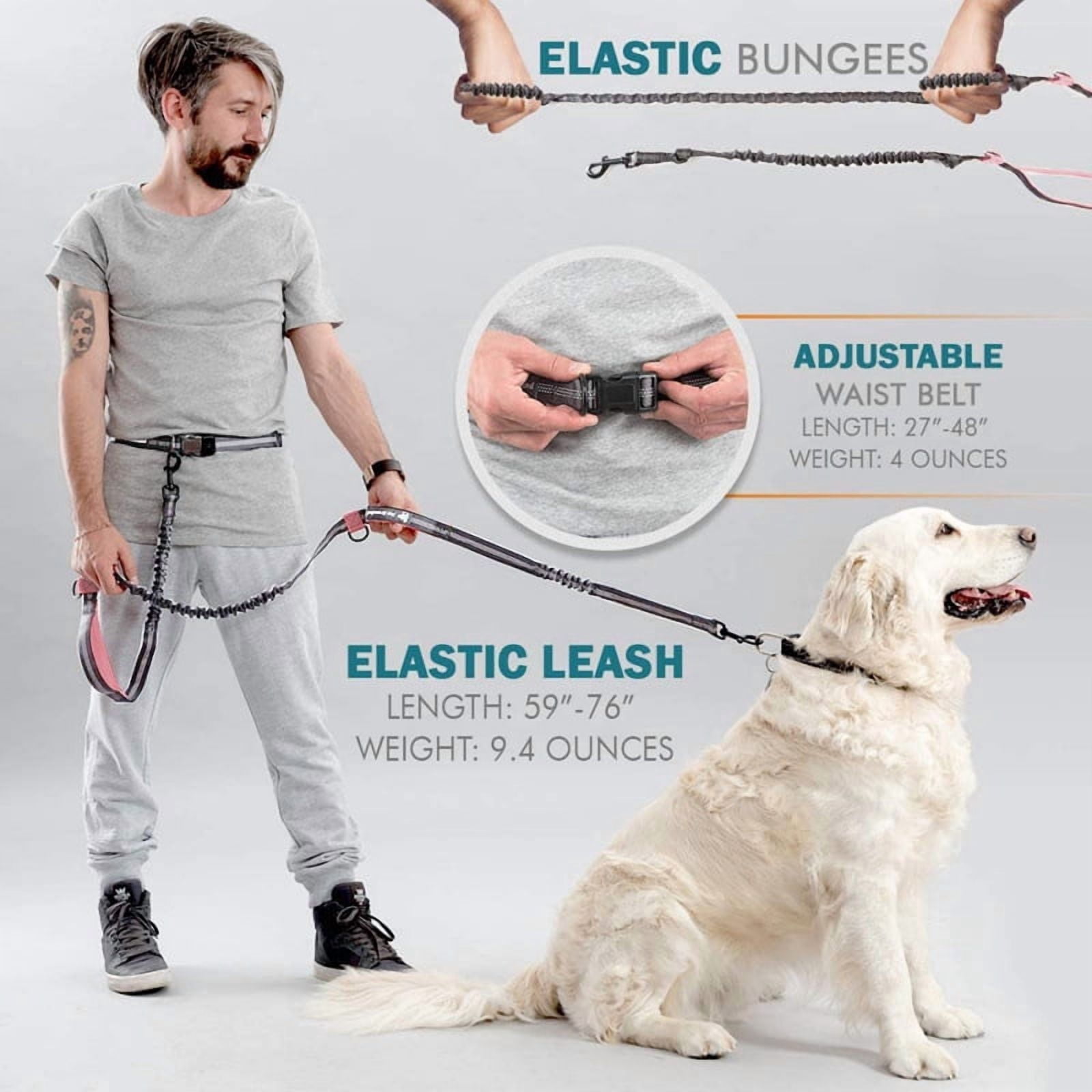 Adjustable Reflective Dog Collar & Leash Set - Nylon Pet Running Traction Rope for Large Dogs, Soft Durable Comfortable Tactical Dog Leash Kit