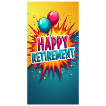 Glittery Golden Star Decorated Happy Retirement Banner Backdrop Party Supplies for Retirement Celebrations Photography Props Decors Event Decorations