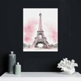 thumbnail image 4 of JRXY Canvas Wall Art Pink Landscape Paris Eiffel Tower Wall Decor for Bedroom Pink Lovers Girls Paris Theme Room Decoration Wall Art Black and white Art Eiffel Tower Picture Decoration Framed pattern1, 4 of 4
