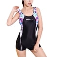 thumbnail image 2 of LEBONYARD Clearance Swimsuits for Women,Womens Swimsuits Plus Size New Trendy,Women's Comfortable and Fashionable Printed Sexy Camisole Swimsuit Purple XXL, 2 of 4