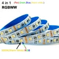 thumbnail image 2 of 5M SMD5050 RGBW RGBWW LED Strip 12V 24V  RGB White RGB Warm White, 4 Color in 1 LED Chip,60 LED/M IP20 IP65  Waterproof LED Tape, 2 of 6