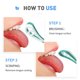 thumbnail image 4 of Seitruly Raspador de lengua Limpieza bucal Aliento fresco Lengua Silicona PP Herramienta de raspado Cuidado bucal, Verde Type2 NO2 Seitruly CE000293-01B, 4 of 6
