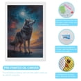 thumbnail image 3 of Diamond Art Kits for Adults, Moonlit Night Sky WolfDiamond Painting Kits for Beginners, Frameless Round 5D Full Drill Diamonds Art Gem Art Crafts Home Decor Gifts, 3 of 8
