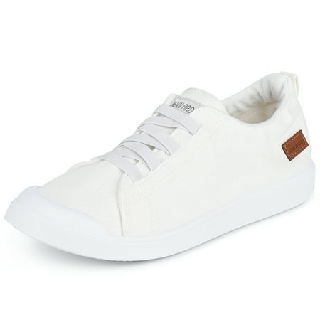 

JENN ARDOR Women s Low Top Canvas Sneaker Walking Shoes