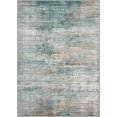 thumbnail image 5 of Area Rugs 6x9 for Living Room Bedroom, Modern Abstract Machine Washable Rug, Large Soft Low Pile Floor Carpet with Non Slip Backing for Dining Room, Teal/Grey, 5 of 18