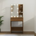 thumbnail image 5 of vidaXL Dressing Table with LED Makeup Table with Mirror Lighted Vanity Table, 5 of 25