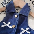 thumbnail image 5 of BXJX Girls Summer Denim Outfit Sets Size 7-8 T, Sleeveless Collared Casual 2PC T-Shirts and Skirts Sets Blue, 5 of 9