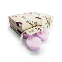 Pure Lilac Tealight Candles Bulk Pack - 24 Purple Premium Scented Tea Lights - Shortie's Candle Company