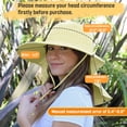 thumbnail image 6 of Solaris Sun Hats for Women with Neck Flap, Large Brim, UV Protection, Foldable, for Fishing and Hiking, Head Circumference 22.6"., 6 of 8