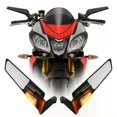 thumbnail image 1 of Motorcycle Side View Mirror with Turn Signal for Aprilia Mana 850 Dorsoduro 1200 750 900 Tuono 125 660 1000 1100 Rearview Mirror, 1 of 5