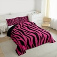 thumbnail image 3 of Homewish Geometric Stripes Bedding Comforter Set,Abstract Zebra Print Twin Comforter Sets,Pink Black Bedding Set For Girls Kids,Luxury Bedroom Decor Reversible,2-Piece, 3 of 8