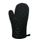 thumbnail image 3 of 2 pares de guantes negros de silicona para horno resistentes al calor guantes antideslizantes para cocinar, hornear, microondas, barbacoa JM, 3 of 5