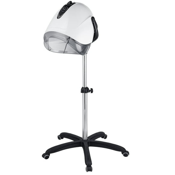 CNV Hair Hood Dryer Hair Salon Hair Care Hooded Dry for Hair Adjustable Stand-up Hooded Dryer (Five Legs Support, White)