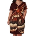 thumbnail image 2 of Vestido holgado con bolsillos de polilla Cecropia, ropa de mujer, vestido largo, vestidos elegantes para mujer, venta de vestidos de mujer, 2 of 6