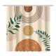 thumbnail image 1 of Cortina de ducha de tela impermeable, cortinas de baño bohemias, cortinas de baño para el hogar con ganchos, accesorios-C, 1 of 6