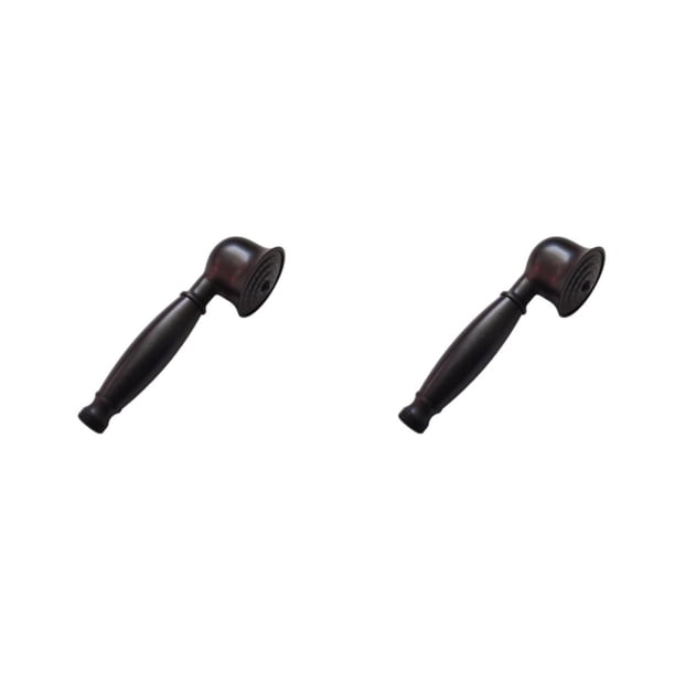 Inteprter Cabezal de ducha impermeable montado en la pared grifo de baño rociador accesorio de hardware de alta presión soporte de ducha de Bronce Negro 2piezas