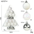 thumbnail image 2 of Luoshdecor 17 PCS Christmas Ball Ornaments,3.5cm/1.5" Glitter Shatterproof Mirror Christmas Balls,for Small Xmas Tree Decor Home Indoor Decor, 2 of 7