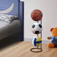 thumbnail image 2 of Estante de baloncesto, organizador de equipos deportivos de garaje, almacenamiento de pelotas, estantes de baloncesto rodantes para pelotas con ruedas, 2 of 5