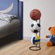 thumbnail image 2 of Estante de baloncesto, organizador de equipos deportivos de garaje, almacenamiento de pelotas, estantes de baloncesto rodantes para pelotas con ruedas, 2 of 5