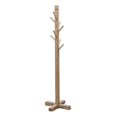 thumbnail image 2 of Rena Coat, Hat Tree Stand, 8 Wood Stems, 72 Inch Light Brown Mahogany, 2 of 17