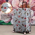 thumbnail image 4 of Blue Baseball Gear Pattern Luggage Cover Fashion Suitcase Cover Baggage Covers Fit 25-28 Inch Luggage (Go Travel), 4 of 5