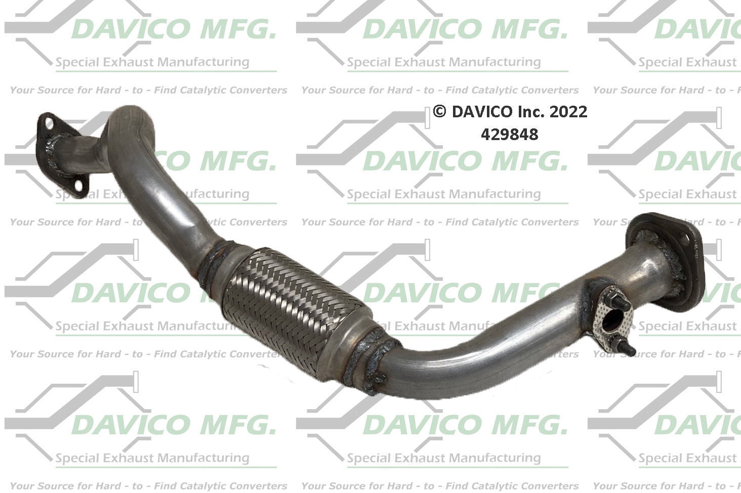 Davico Mfg 429848 Exact-Fit Exhaust Pipe