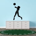 thumbnail image 3 of Sports Wall Decals for Girls Bedroom - Female Athlete Playing Volleyball Player DIY & Creativity Boy Girl Bedroom Wall Sticker - Size: 10 In x 20 In, 3 of 5