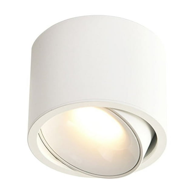 BeesClover 7W Surface de la Maison Moderne Monté Downlight 3000k Warmlight Circulaire Ultra Mince Angle Réglable Spot Light LED Anti Éblouissement Maison Couloir Balcon Plafonnier Pas de Lumière Principale