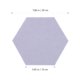 thumbnail image 2 of unbranded 12Ud Panel De Pared Acústico Hexagonal En Fieltro Premium Para Reducción De Ruido En Casa, 2 of 8