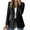 Black, variant on Sensestyle Womens Blazers Dressy Casual Ladies' Casual Long Slim Fit Shoulder Pad Solid Color Suit Jacket Blazers for Women Business Casual Purple XXL